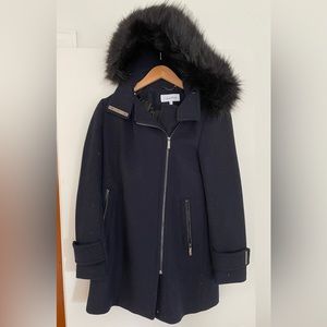 Navy Blue Calvin Klein Coat